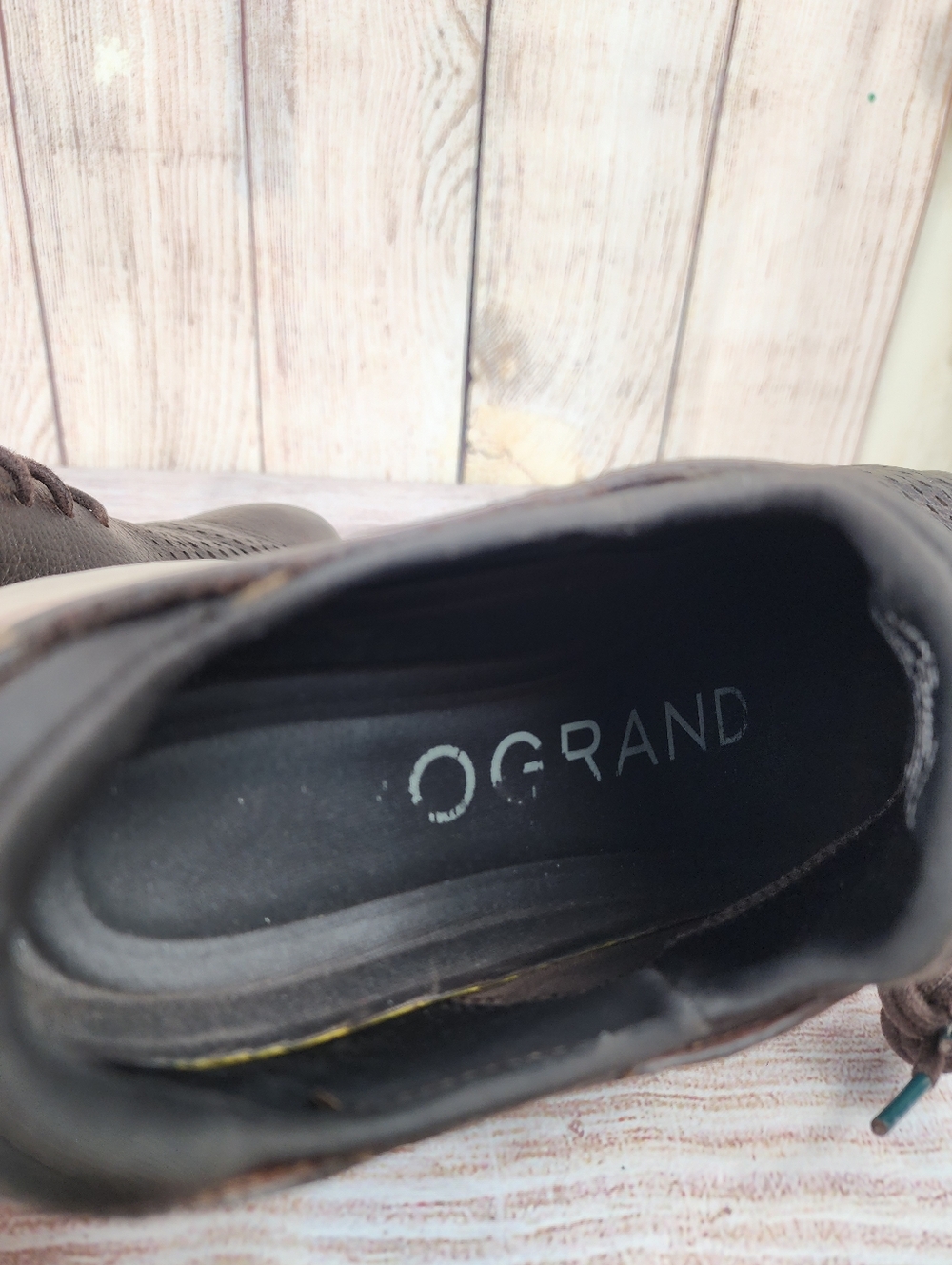 Cole Haan 2.Zerogrand Laser Wingtip Oxford Shoes Mens Size 10.5 Brown Leather - Picture 6 of 9